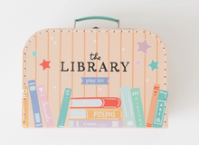 pretend play library suitcase kit