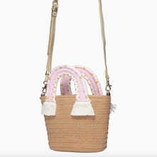 picnic rainbow handle basket