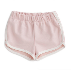 french terry shorts in pink