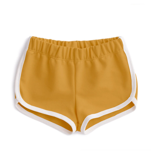 french terry shorts in ochre