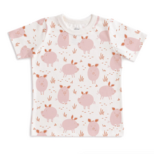 short sleeve tee in pink pigs