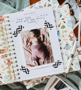 FINAL SALE: baby firsts journal and keepbox