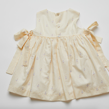 FINAL SALE: vichy dress in yellow ducks