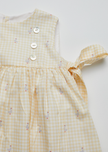 FINAL SALE: vichy dress in yellow ducks