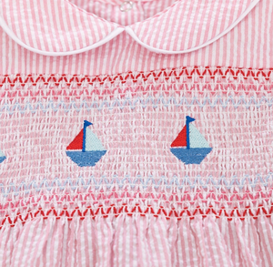 sleeveless sailboat dress