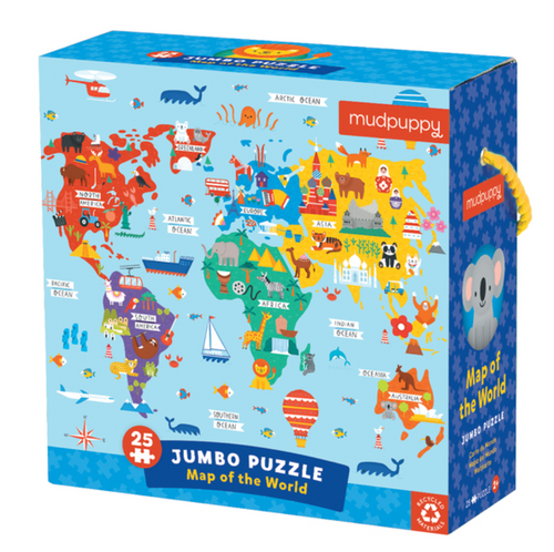 map of the world jumbo puzzle
