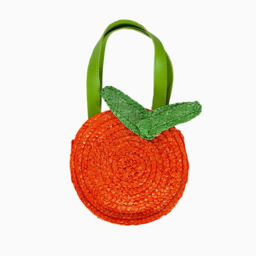 clementine straw bag