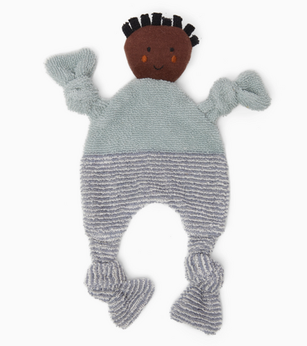 FINAL SALE: aqua buddy knit lovey