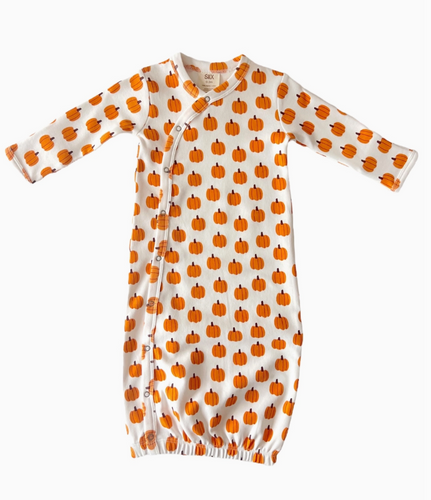 pumpkin baby gown