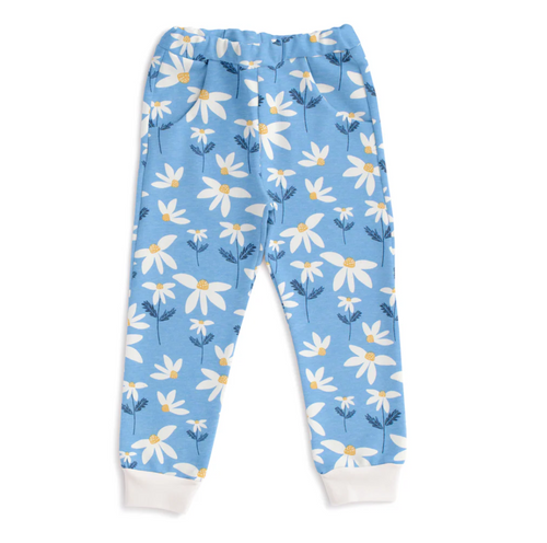 sweatpants in daisies