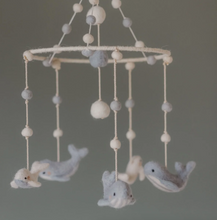 wool mobile whale