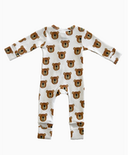 bear two-way zip romper