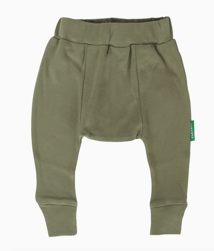 harem pants in camper green