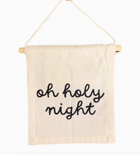 oh holy night wall hanging