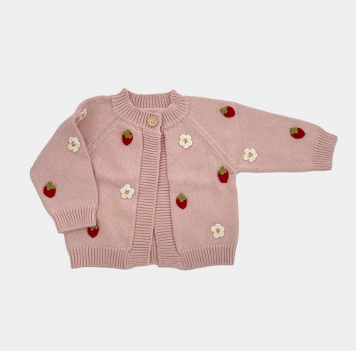 strawberry bloom cardigan