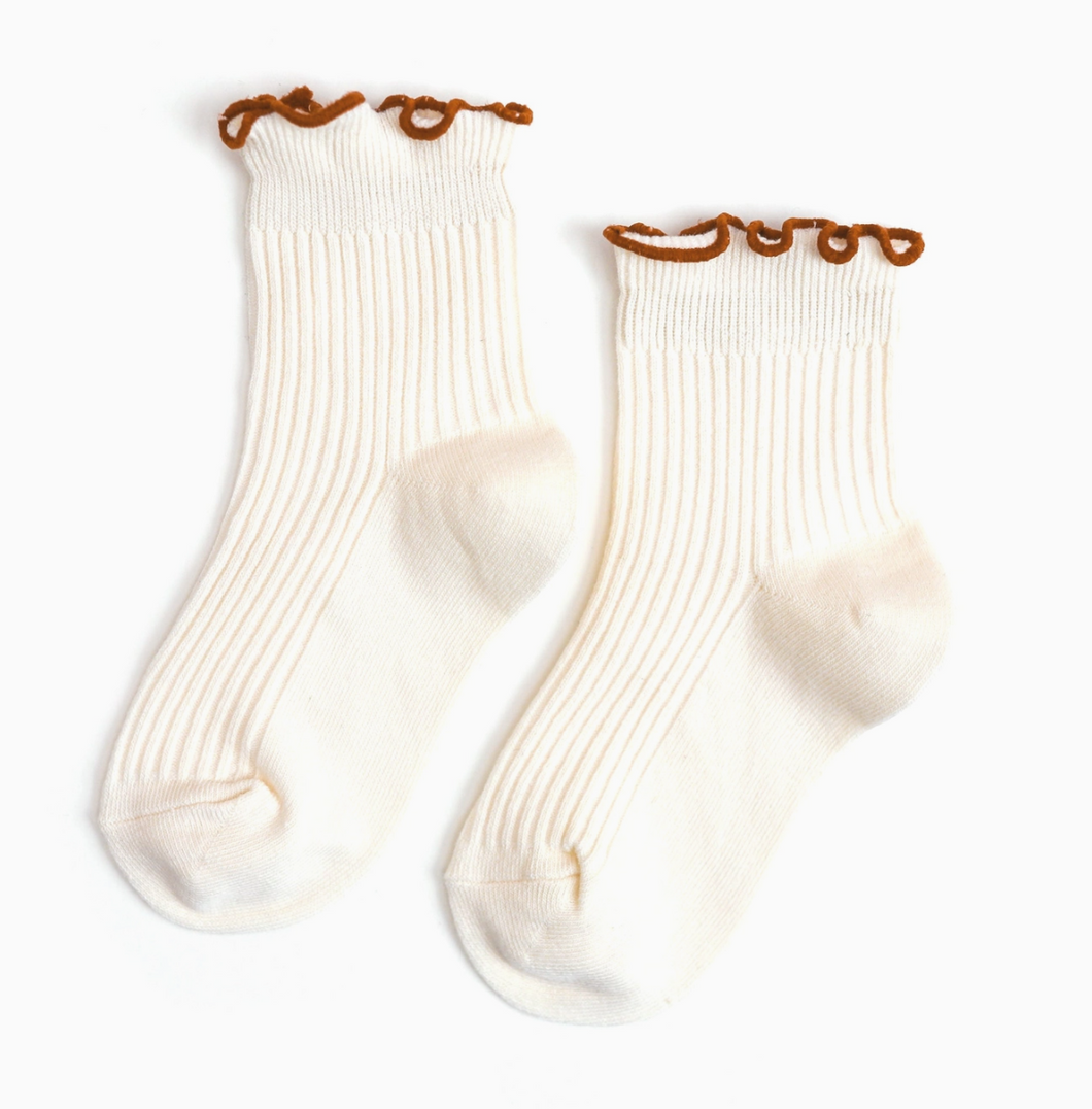 flutter midi sock ivory