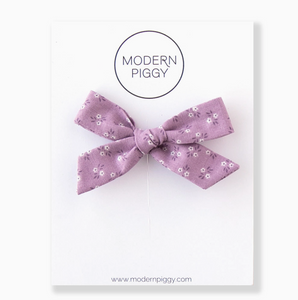 headband bow in violet