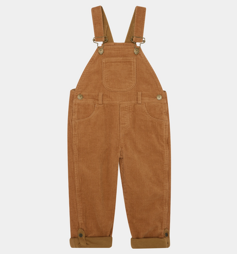 fawn corduroy overalls