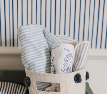 pehr swaddle sea stripes