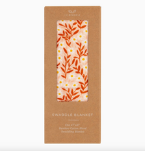 pink daisies swaddle