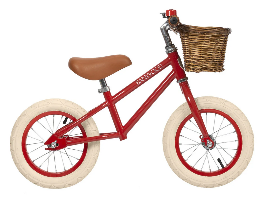 banwood first go! balance bike in red