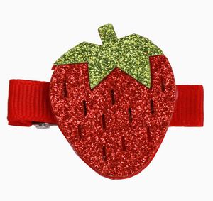 strawberry sequin clip