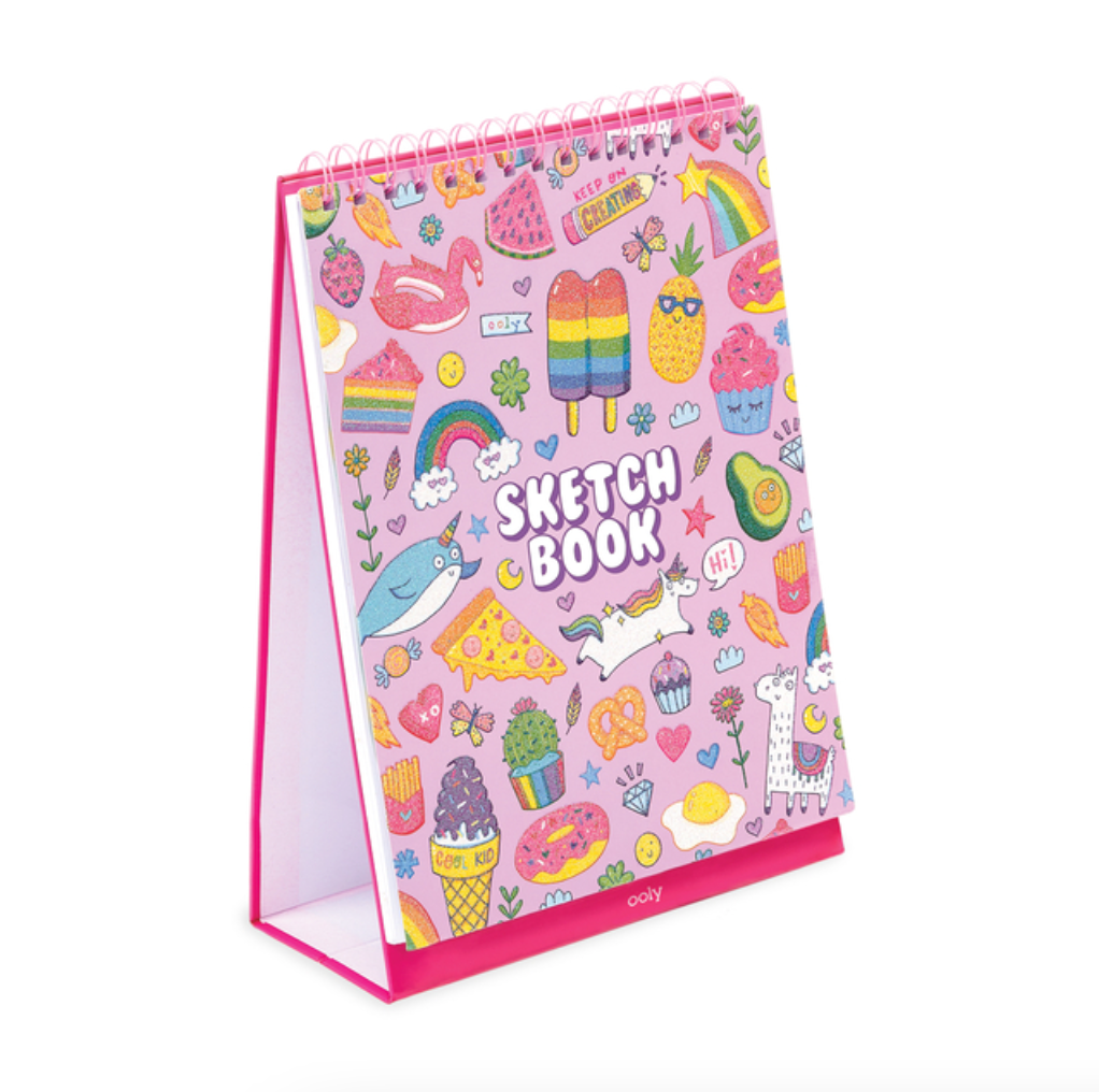 cute doodle standing sketch book