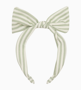 green stripy tie headband