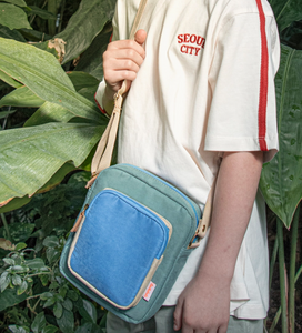 color block utility bag