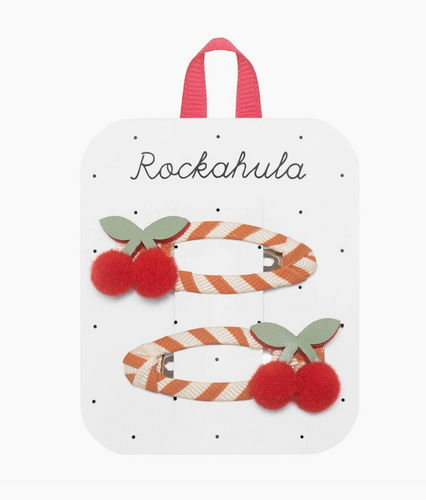 stripy cherry clips