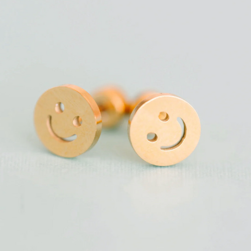 classic smiley face earrings