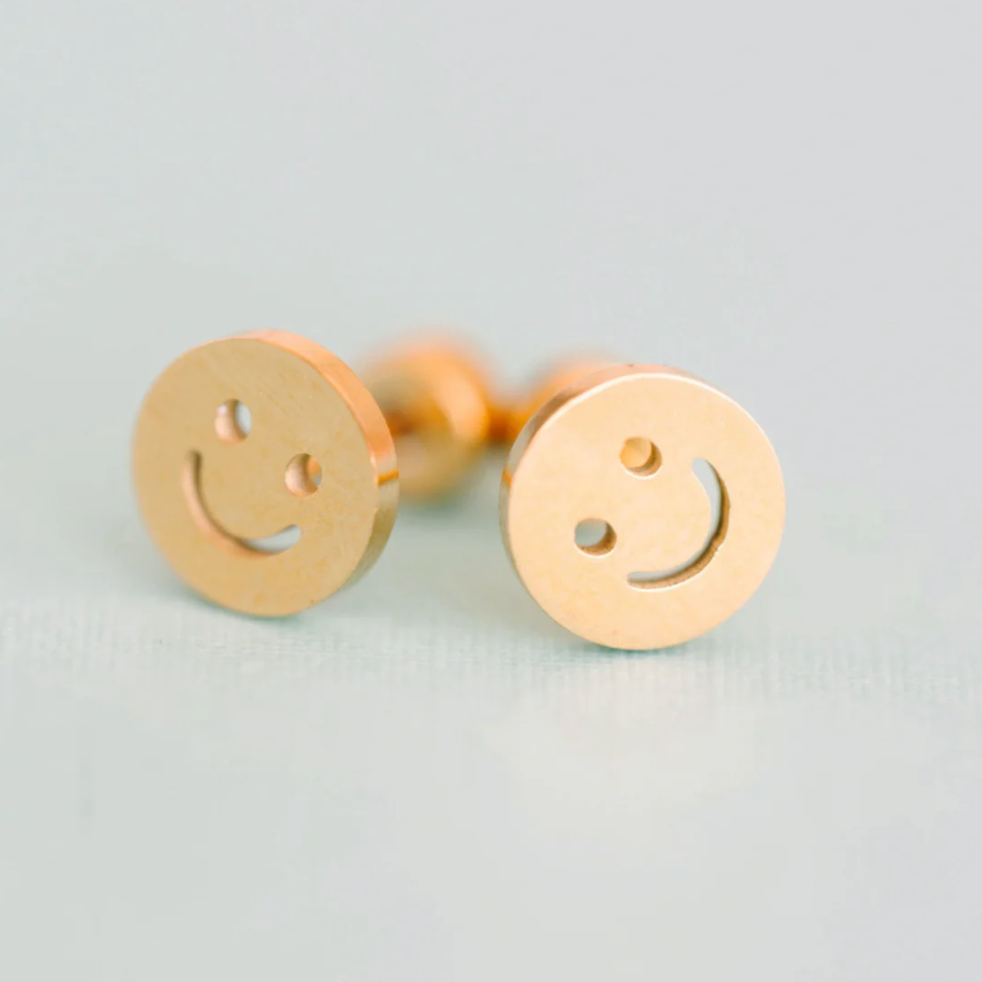 classic smiley face earrings