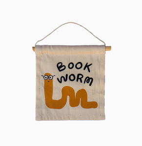 book worm wall hanging
