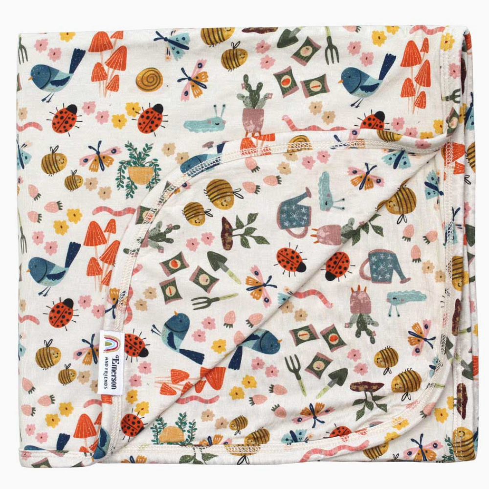 garden friends swaddle
