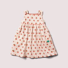 strawberry reversible pinafore dress