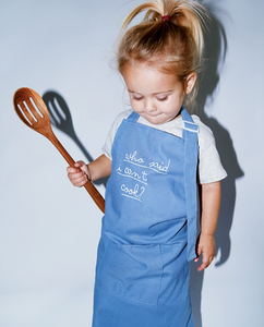 embroidered linen apron
