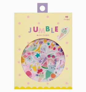 magical day jumble washi stickers