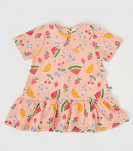 fruit salad drop waist dress