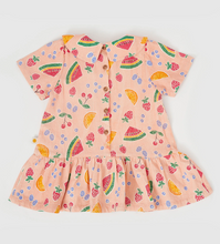 fruit salad drop waist dress