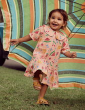 fruit salad drop waist dress