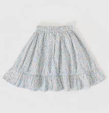 linen skirt in floral