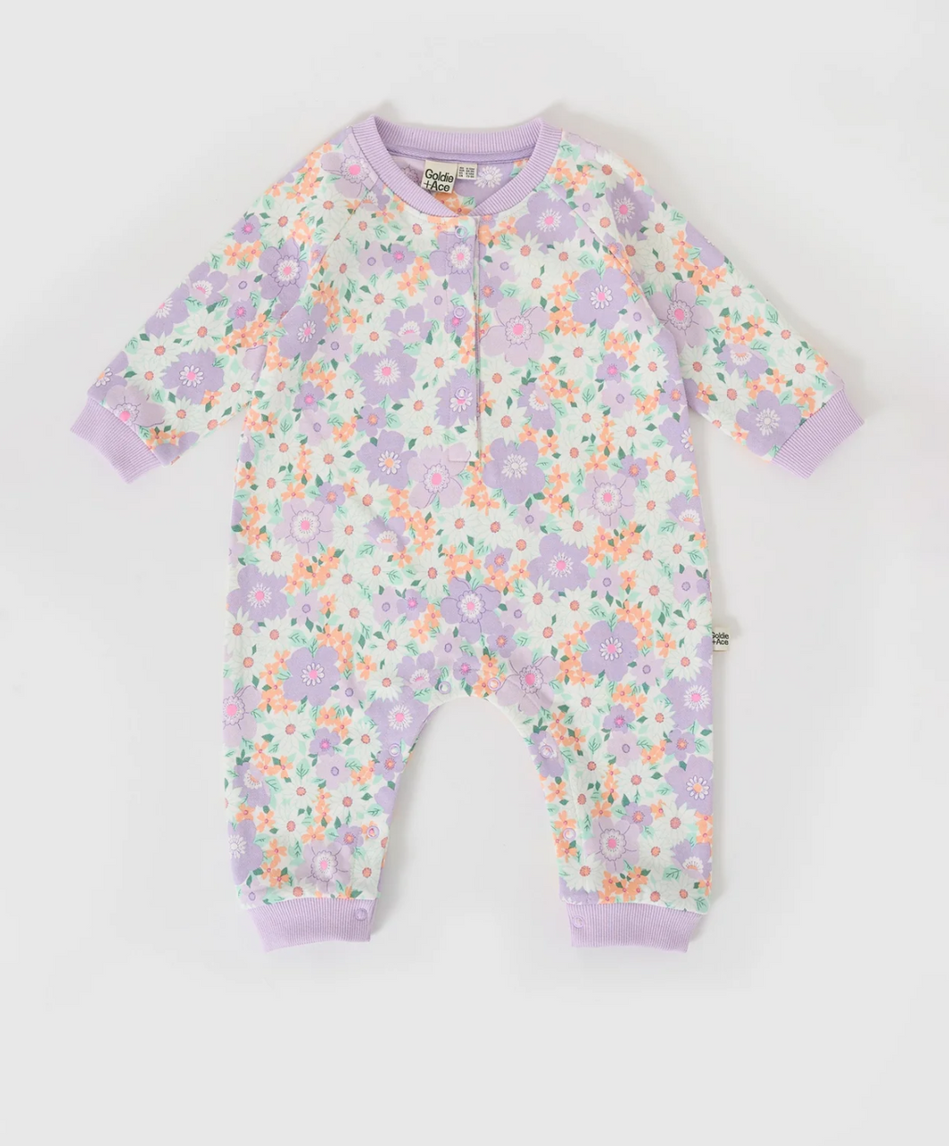 floral terry romper