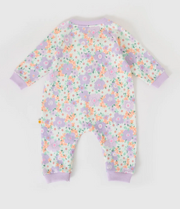 floral terry romper