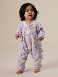 floral terry romper