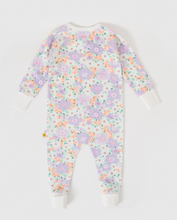 floral zip suit