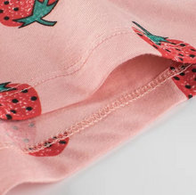 pink strawberry short
