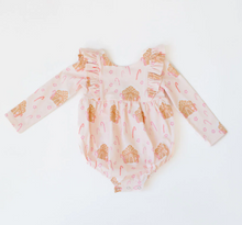 FINAL SALE: leah romper in gingerbread