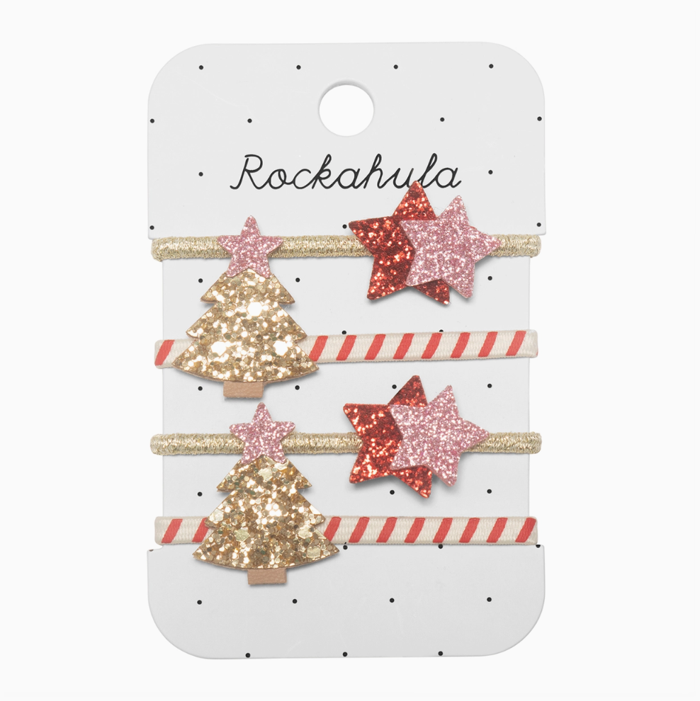 FINAL SALE: stripy christmas tree ponies