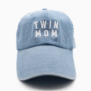 twin mom cap in denim