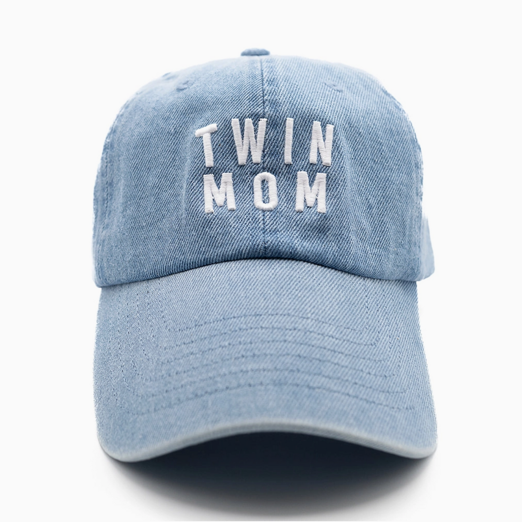 twin mom cap in denim